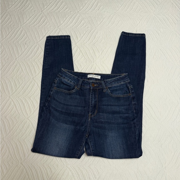 Encore Jeans Women’s Dark Blue Stonewashed Skinny Jeans. Size 7 - Picture 5 of 8